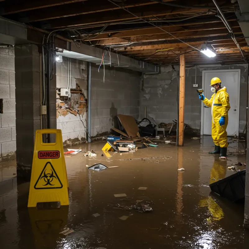 Flooded Basement Electrical Hazard in Vero Beach South, FL Property